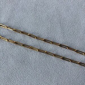 Chain Link 50 cm Necklace ~ Gold Tone Stainless Steel ~ Brand New